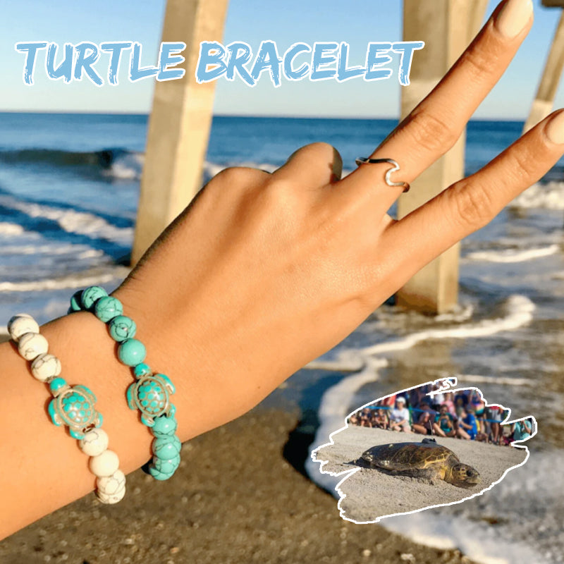 Natural Stone Turtle Bracelet