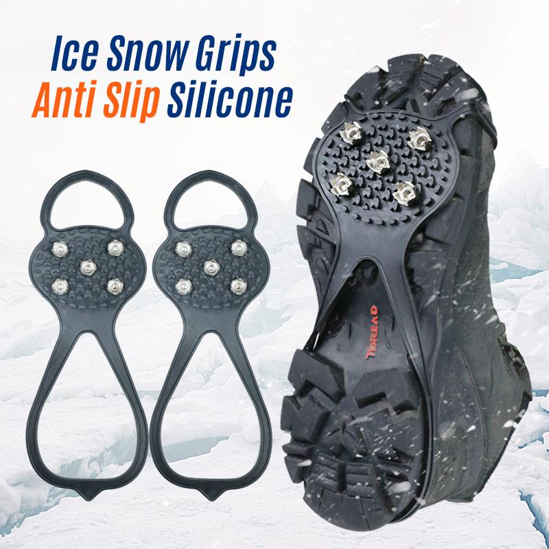Fanshome Traction Cleats Ice Snow Grips Anti Slip Child Adult Size
