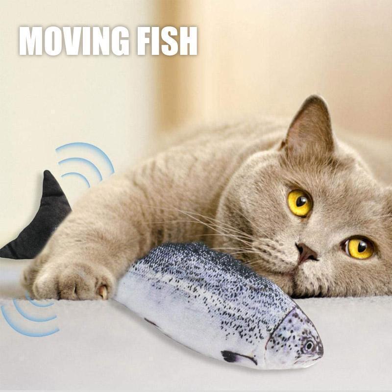 Fanshome™ Plush Simulation USB Charging Cat/Dog Fish Toy