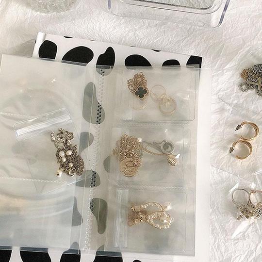Fanshome™Simple Clear Jewellery Album Storage Bag
