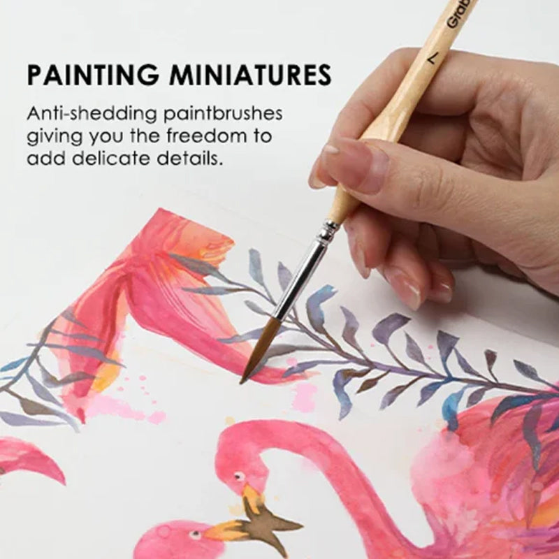 11 Pcs Miniature Detail Paint Brush Set