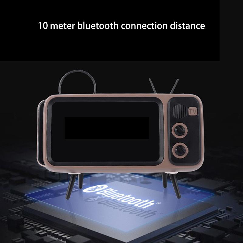 Retro TV Bluetooth Speaker+ Mobile Phone Holder