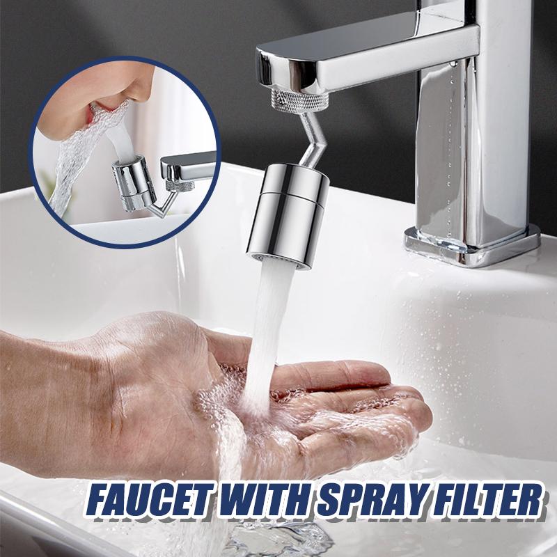Faucet with spray filter