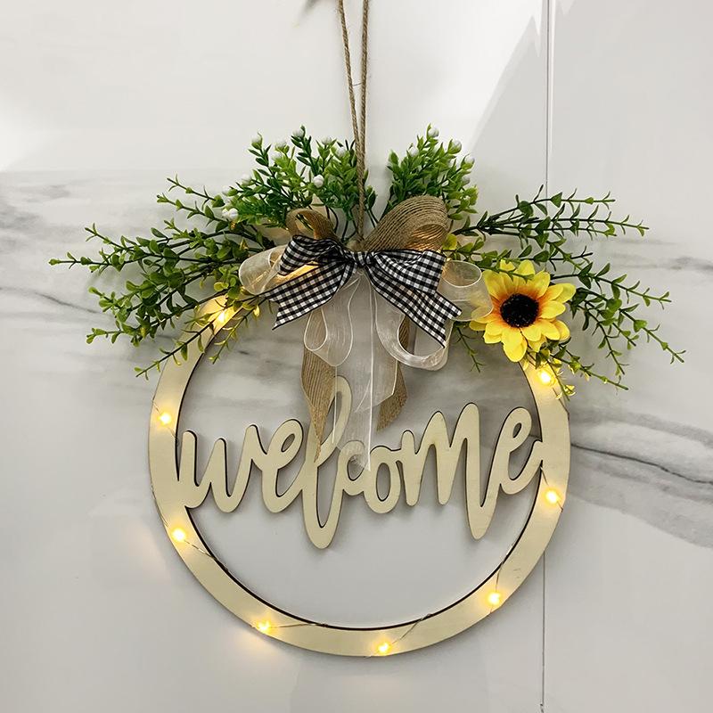 "Welcome" and "Hello" wreath--Midsummer Night💐💐