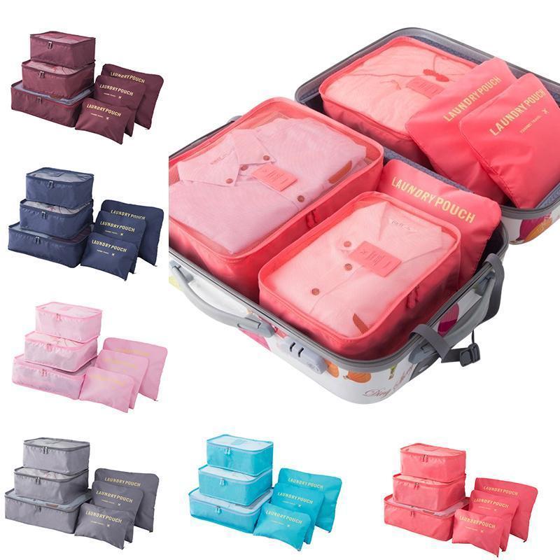 Portable Luggage Packing Cubes(6 Pics/set )