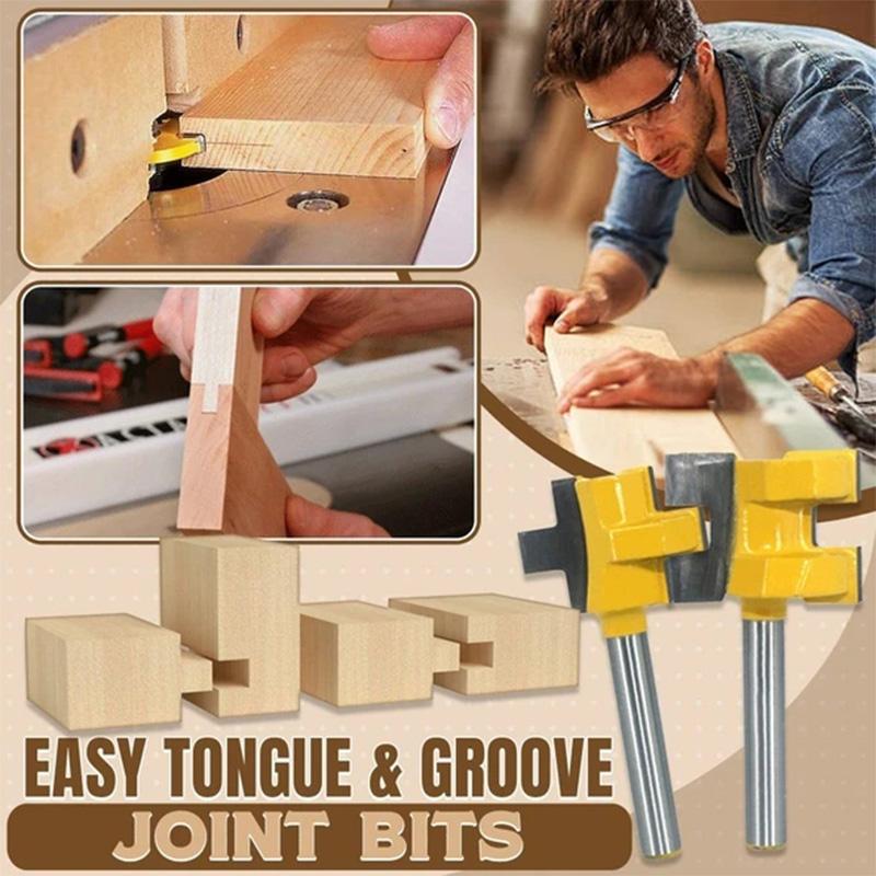 Fanshome™ Easy Tongue Groove Joint Bits (2pcs/Set)