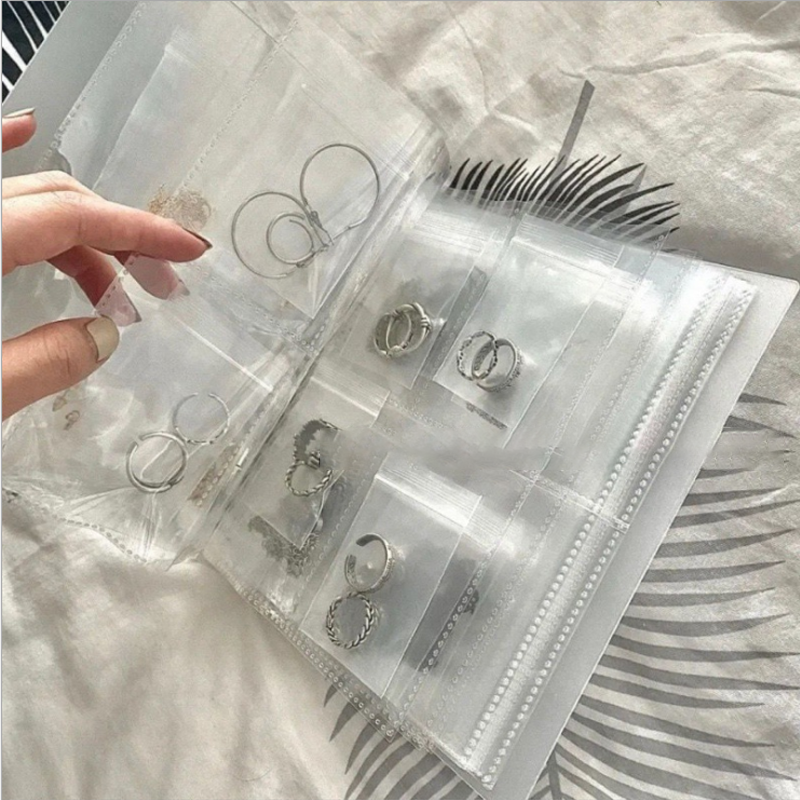 Fanshome™Simple Clear Jewellery Album Storage Bag