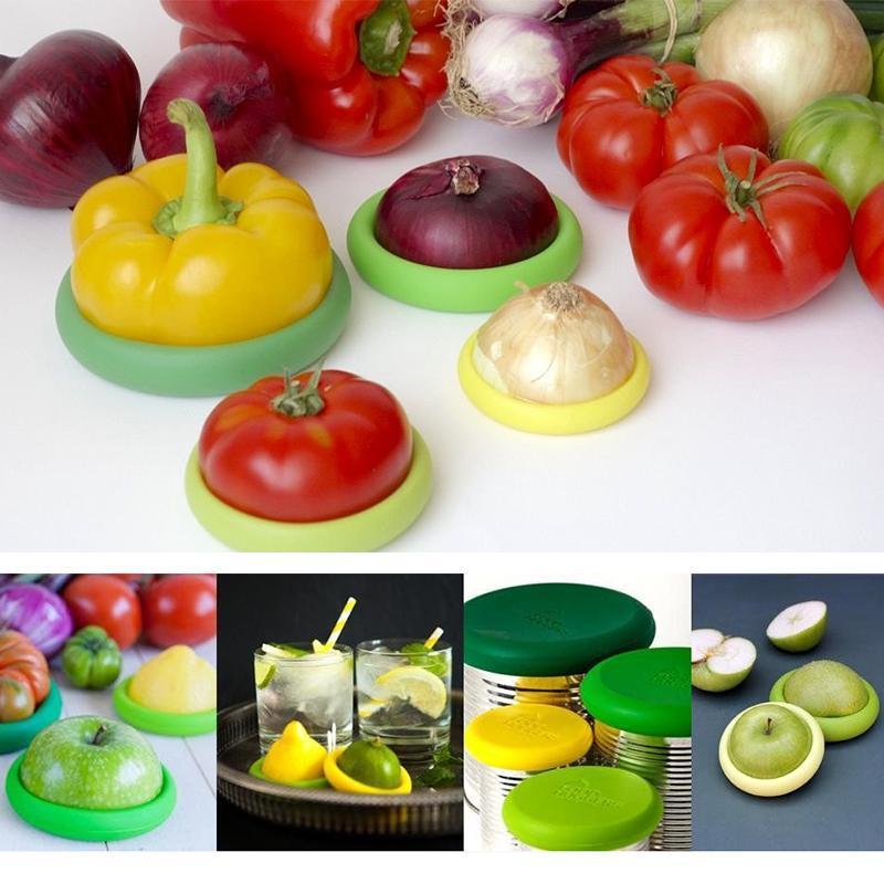 4 Silicone Food Preservation Cover Set