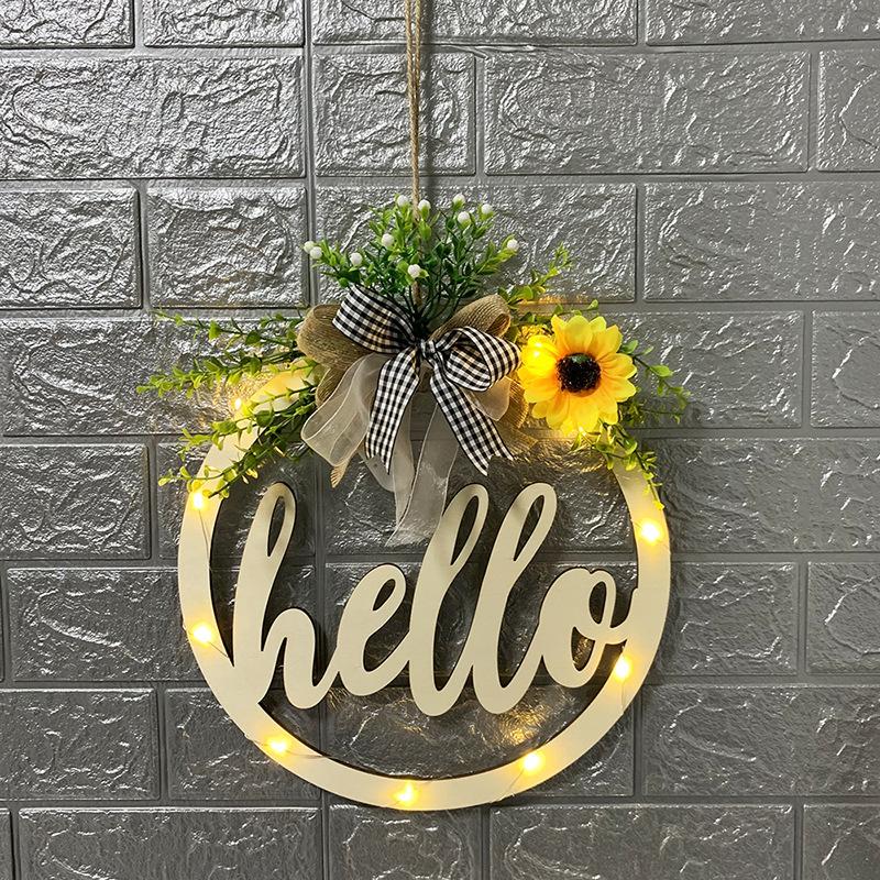 "Welcome" and "Hello" wreath--Midsummer Night💐💐