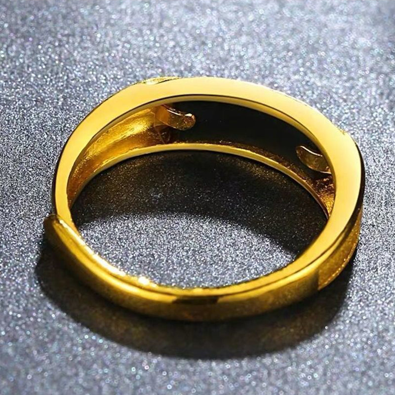 Fashion Gold Enamel Ring