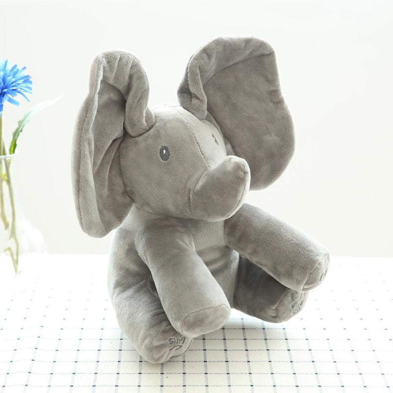 Music plush elephant, Hide-and-seek game Electric toys