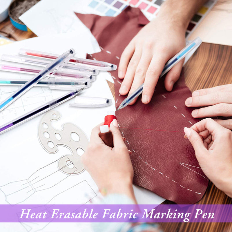 Thermal Erasable Fabric Marker Pen Set