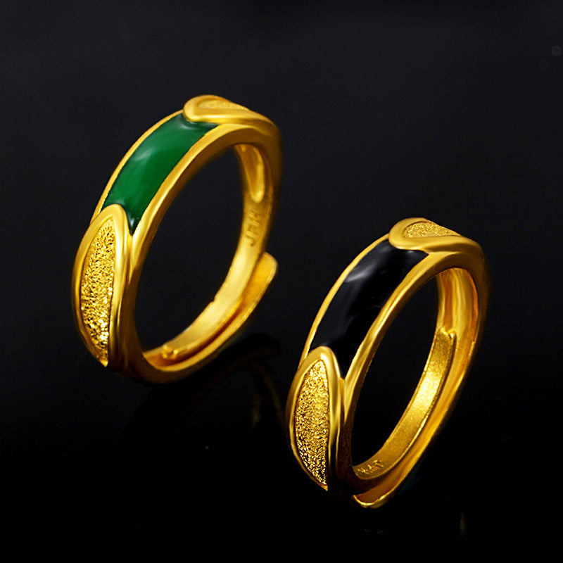 Fashion Gold Enamel Ring