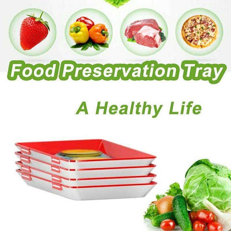 Freshness-Locking Food Preservation Tray
