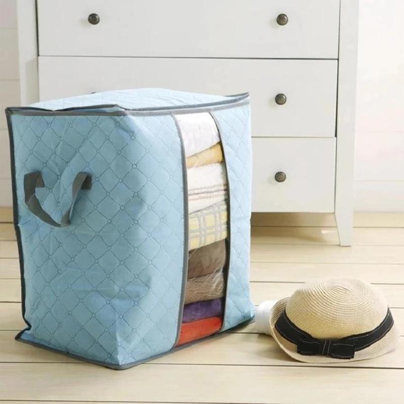 Folding Bamboo Charcoal Clothes Storage Bag