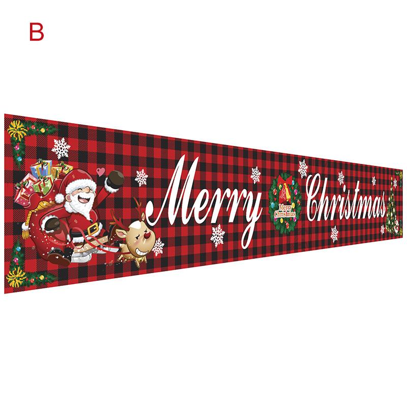 Christmas Outdoor Banner Flag Pulling