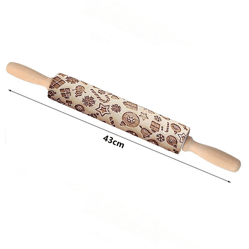 Amazing Christmas Embossing Rolling Pin
