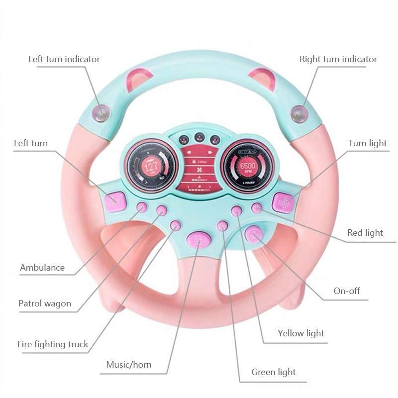 Children's Steering Wheel Simulation Educational Toy