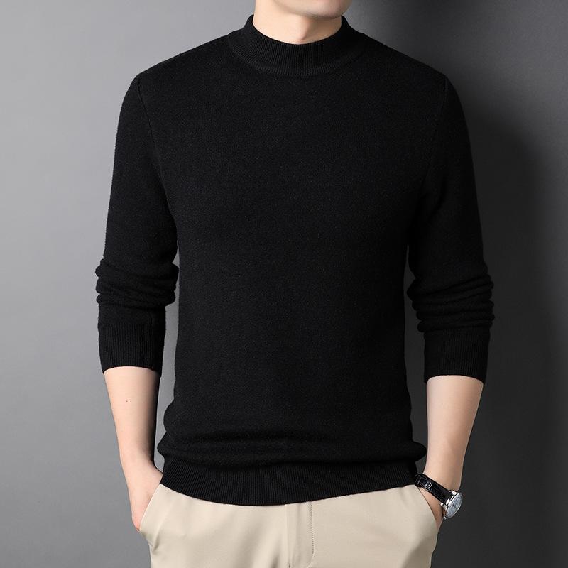 Men's Fleece Half Turtleneck Sweater